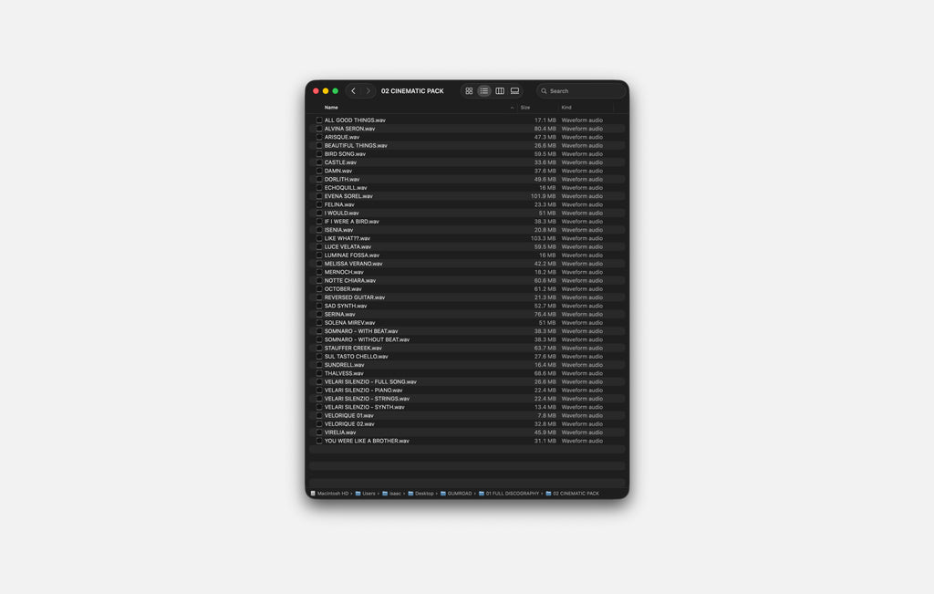 PR002 - CINEMATIC PACK